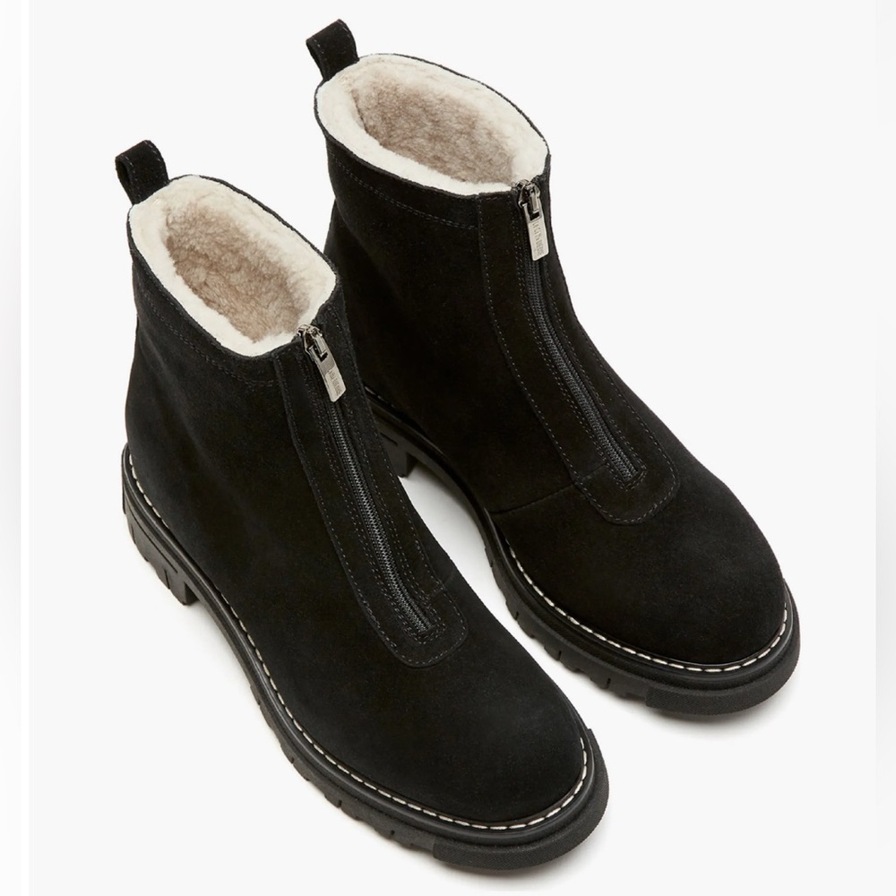 La Canadienne Delta Genuine Shearling Lined City Dry™ Waterproof Bootie (Women)